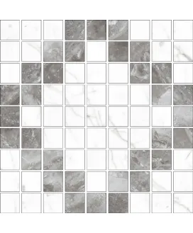 Мозаика Black & White Микс Лаппатированный 300x300x10 | керамогранит KERRANOVA