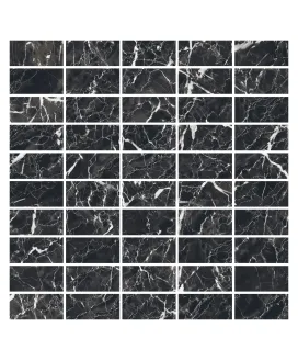 Мозаика Black & White Черный Микс 307x307x10 | керамогранит KERRANOVA