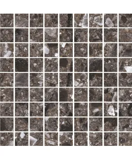 Мозаика Terrazzo Темно-серый Матовый 300x300x10 | керамогранит KERRANOVA