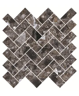 Мозаика Terrazzo Темно-серый Лаппатированный 282x303x10 | керамогранит KERRANOVA