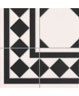 Керамическая плитка Oxford Negro Esquina 330х330 | керамогранит Realonda