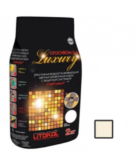 Litochrom 1-6 LUXURY С.50 светло-бежевая затирочная смесь (2 кг)