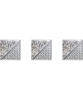 Берген Стеклянные Вставки (Комп. из 3х шт.) Серый 4.5х4.5
