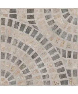 Marble-Beton Круговой Темный Лаппато R9 Ректификат 60x60