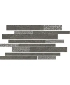 Декор Ламелла SBM011/SG4585 серый темный мозаичный