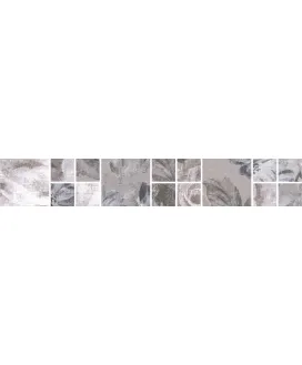 Бордюр Александрия серый мозаичный SG186\002 30*4.8 Керамическая плитка Kerama Marazzi