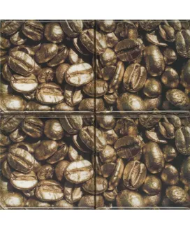 Керамический декор Set Coffee Beans 01 (4pzs) 100х100мм | Керамическая плитка Absolut Keramika
