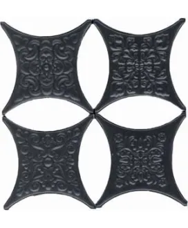 Керамическая вставка Estrella Set Core Negro (4pzs) 67х67мм | Керамическая плитка Hispania 