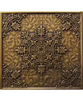 Декор Luxor Shined brass (бронза полированная) 75х75мм | Латунные вставки Moneli
