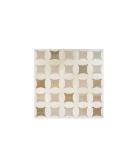 Напольный керамический декор Camelia Pearl White & Capuccino 60х60х1 | Керамическая плитка Serra