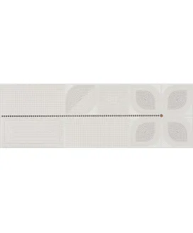 Керамическая плитка Flavia Off White Flower D?cor 30х90х1,18 | Керамическая плитка Serra