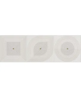Керамическая плитка Flavia Off White Geometric D?cor 30х90х1,18 | Керамическая плитка Serra